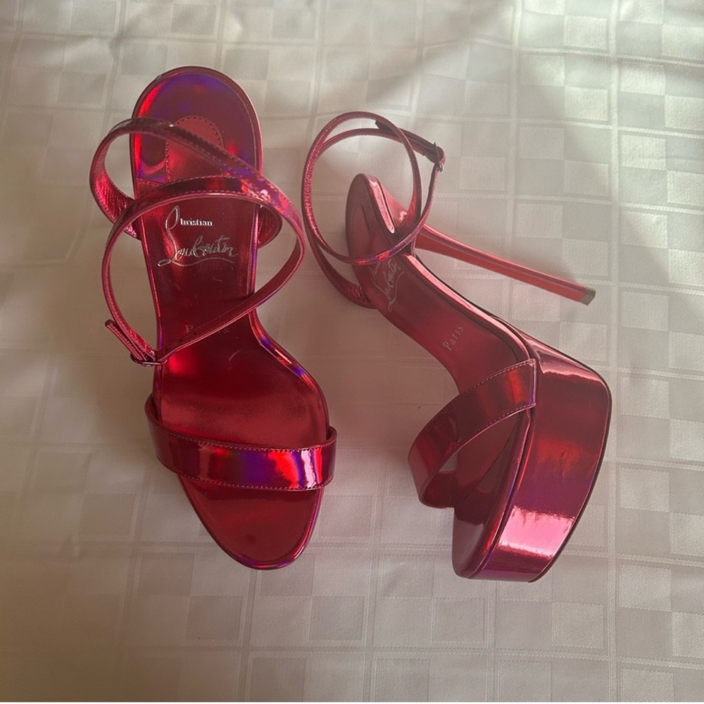 Christian Louboutin Queen Alta 150 Platform Heel Sandal